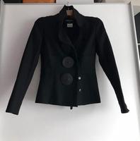 Chanel Damen Jacke Neuwertig Gr 36 Schwarz Laine Mix Leder West - Nied Vorschau