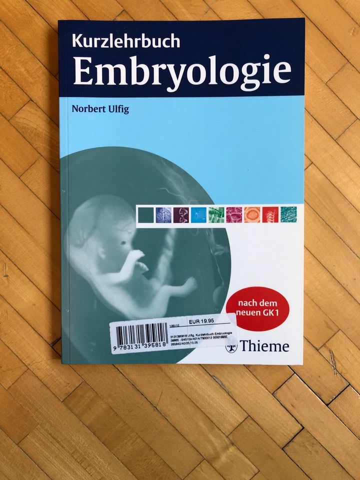 Neuwertig ! Kurzlehrbuch Embryologie Ulfig Thieme Buch in Köln