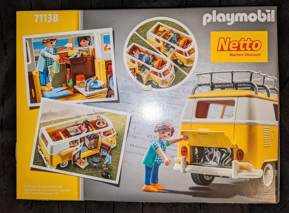 Playmobil T1 Camping Bus gelb Edition 2 71138 in Altenberga