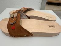 Anita Hass x Scholl Pantoletten Clogs cognac braun 40 Kr. München - Taufkirchen Vorschau