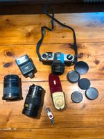 Kamera Asahi Pentax K1000 Set mit 3 Objektiven und Zubehör Schleswig-Holstein - Kappeln Vorschau