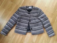 neuwertig - Bouclé-Blazer von H&M, Gr. 38, schwarz/grau/beige Brandenburg - Potsdam Vorschau