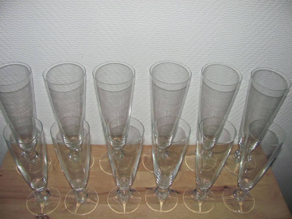 NEU 12 hohe Gläser 6 Sektgläser 6 Longdrink Cocktailgläser in Troisdorf
