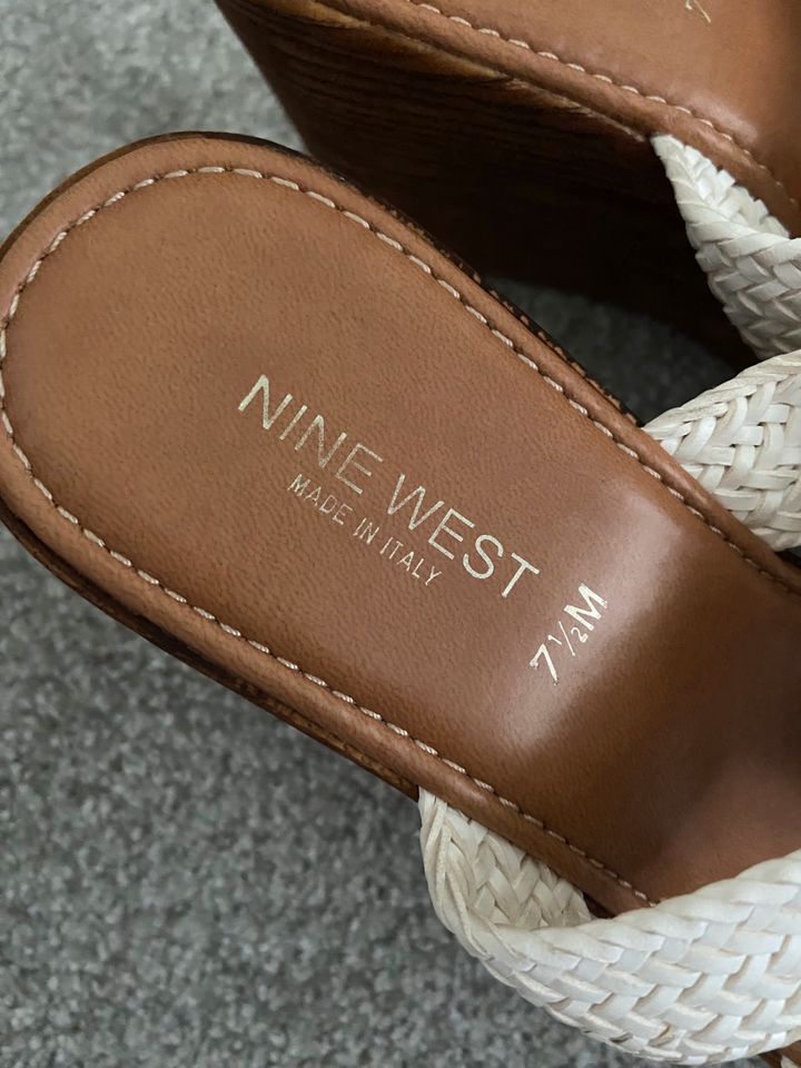 Nine West Damenschuh Pumps Sandalette mit Keilabsatz Größe 37,5☀️ in Hamburg