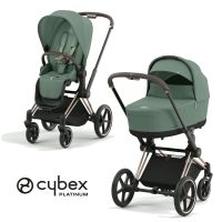 Cybex Platinum Priam Kinderwagen - New Generation - Leaf Green - Gestell Rosegold - Lux Carry Cot Babywanne - NEU - TOP ANGEBOT Hessen - Fulda Vorschau