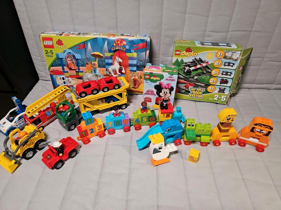 Große Lego Duplo Sammlung! Viele Fahrzeuge, Circus, Schienen uvm. in Werne