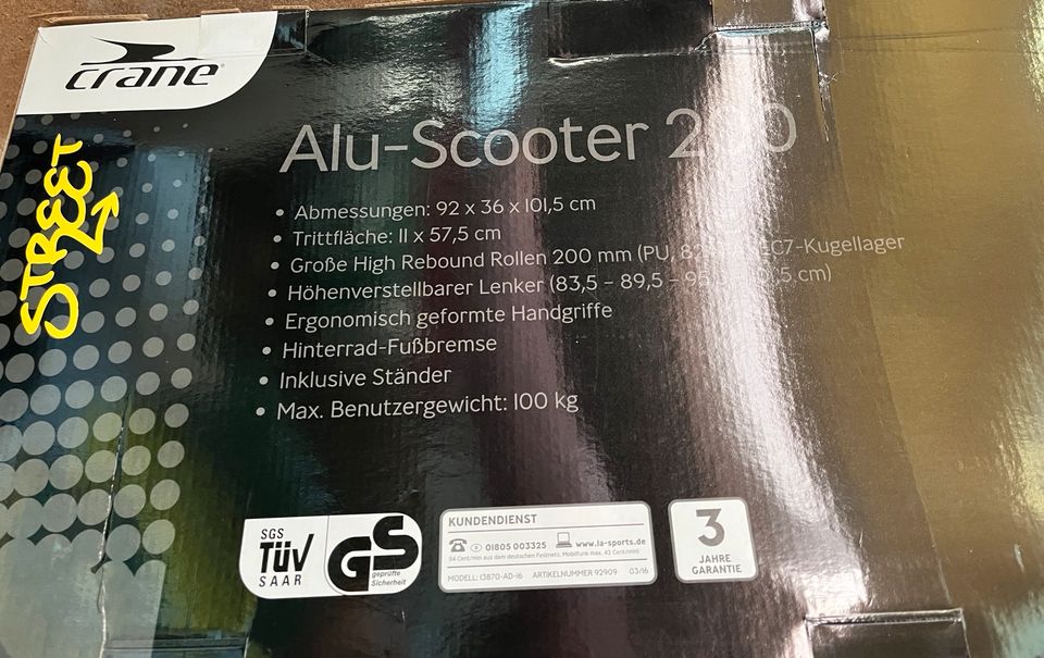 Alu Scooter 200 „ NEU“ Original verpackt in Meckenheim