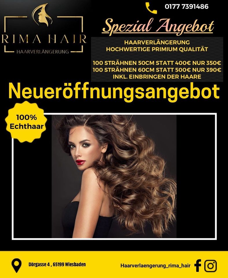 Haarverlängerung Rima Hair in Wiesbaden