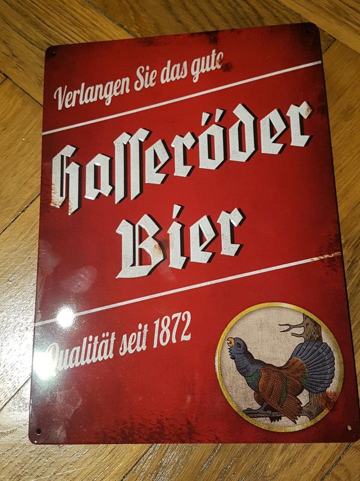 3 Hasseröder Bier Metallschilder in Dresden