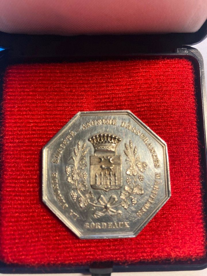 Münze 1844 Silber Jeton Frankreich Oktogon. La Gironde - Societe in Hodenhagen