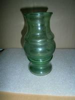 Glas Vase Blumenvase mit Rillen Grün Original DDR Thüringen - Lucka Vorschau