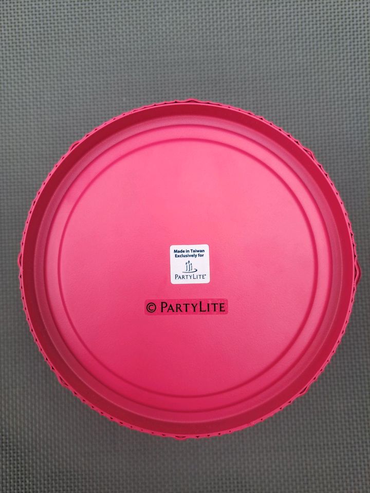 PartyLite Duftwachsglashalter Lotusblüte pink, neu P93204 in Hemsbach