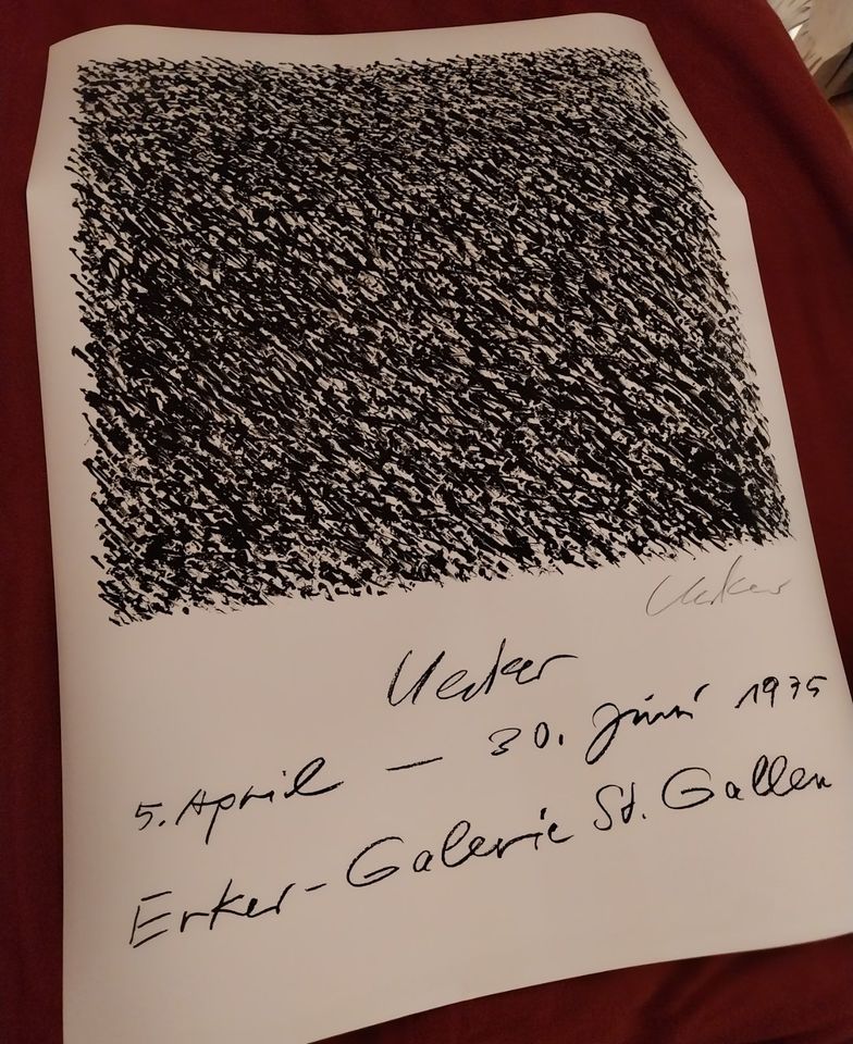 Günther Uecker - Plakat - Erker-Galerie St.Gallen, kleiner Defekt in Düsseldorf