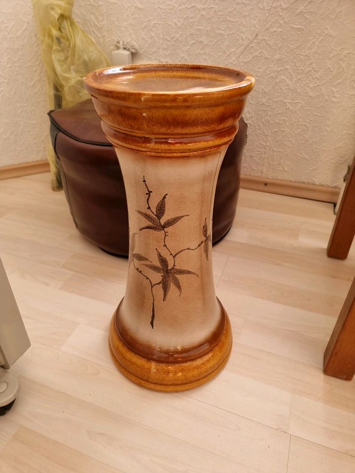 Blumensäule Blumenständer vintage Ton Keramik antik in Hildesheim