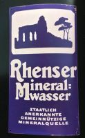 ❗️ SUCHE RHENSER MINERALWASSER EMAILSCHILD REKLAME BLECHSCHILD ❗️ Rheinland-Pfalz - Koblenz Vorschau