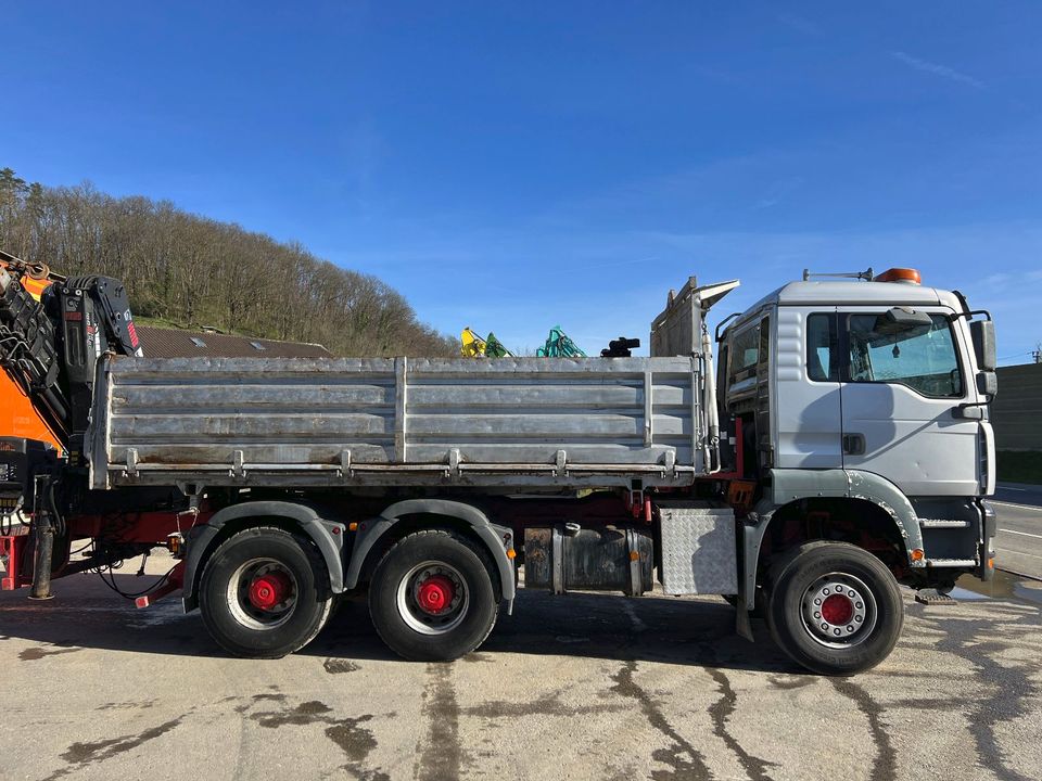 MAN Steyr 26S360 Stahl Kipper 6x4 Klima in Lindau