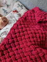 Kuscheldecke - Handarbeit - Burgunderrotes babydecke, Home-made Schleswig-Holstein - Leck Vorschau