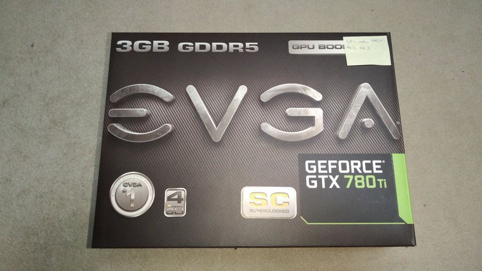 EVGA GTX 780ti FE m. Original EVGA Backplate in OVP, Asic 66,3 in Hamburg