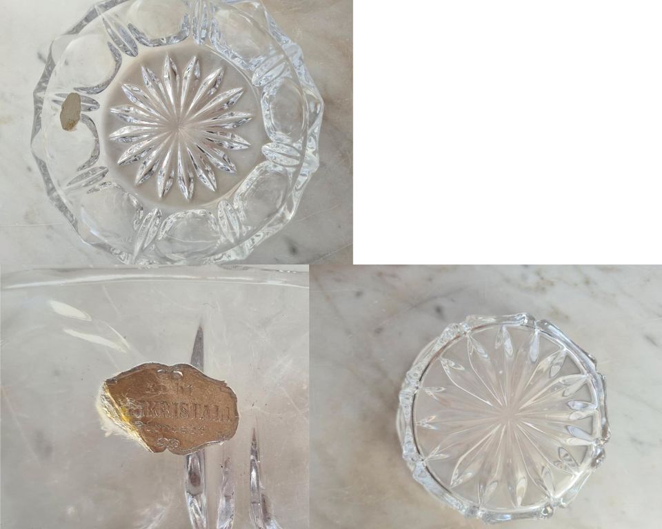 Kleine Glasschale 12cm Durchmesser Vintage Schale Glas in Lampertheim