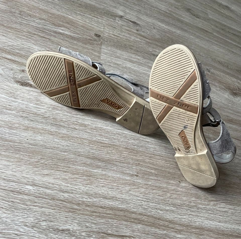 Vado Mädchen Sandalen grau Gr. 36 * GRATIS VERSAND in Vechelde