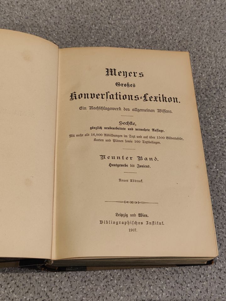 Meyers Konversationslexikon 6.Auflage 1907 22 Bände Jugendstil in Magdeburg