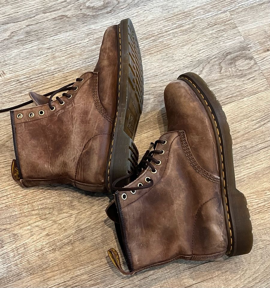 Dr.Martens Boots in used braun, gr.44 UK 9,5 in Herten