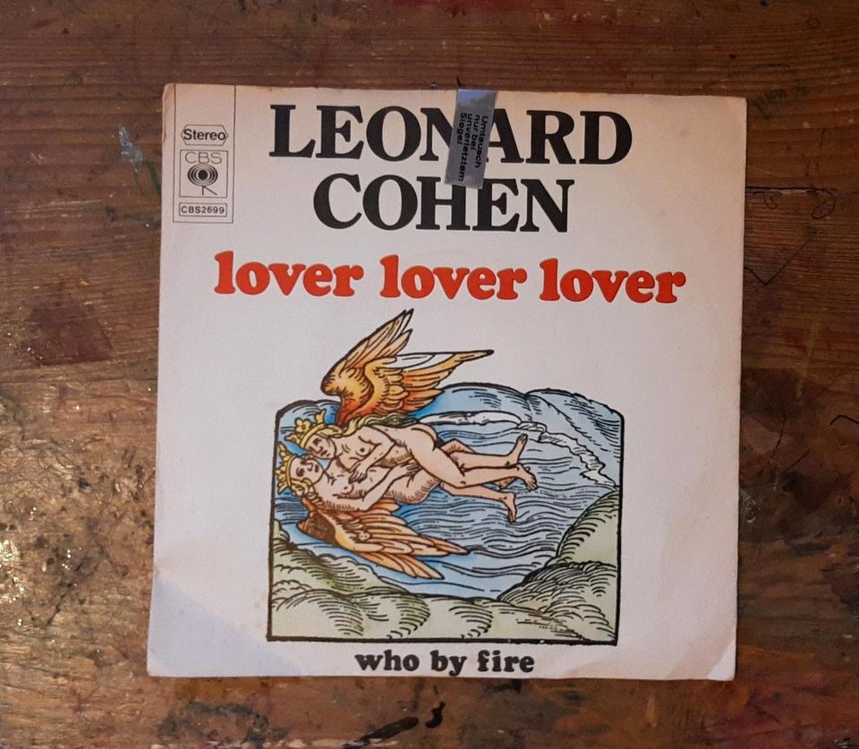 Vinyl Single: Leonard Cohen: Lover Lover Lover in Biebergemünd