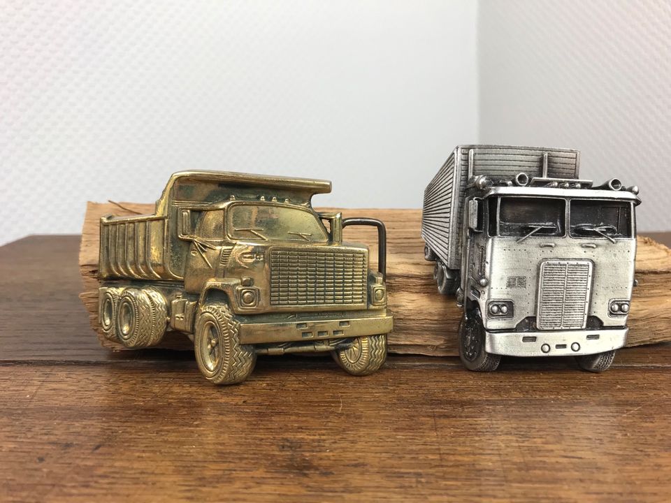 2x Gürtelschnalle LKW Truck  Messing Brass in Hagenow