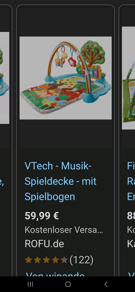 Vtech baby musik spieldecke spielbogen krabbeldecke in Mörfelden-Walldorf