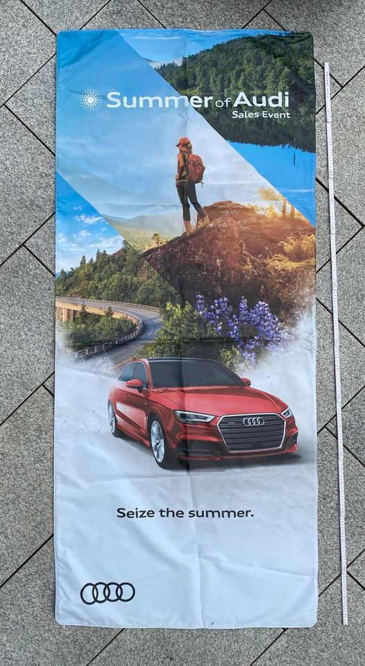 Audi of America Werbebanner 210 x 95 cm Seize the Summer in Hohenwart