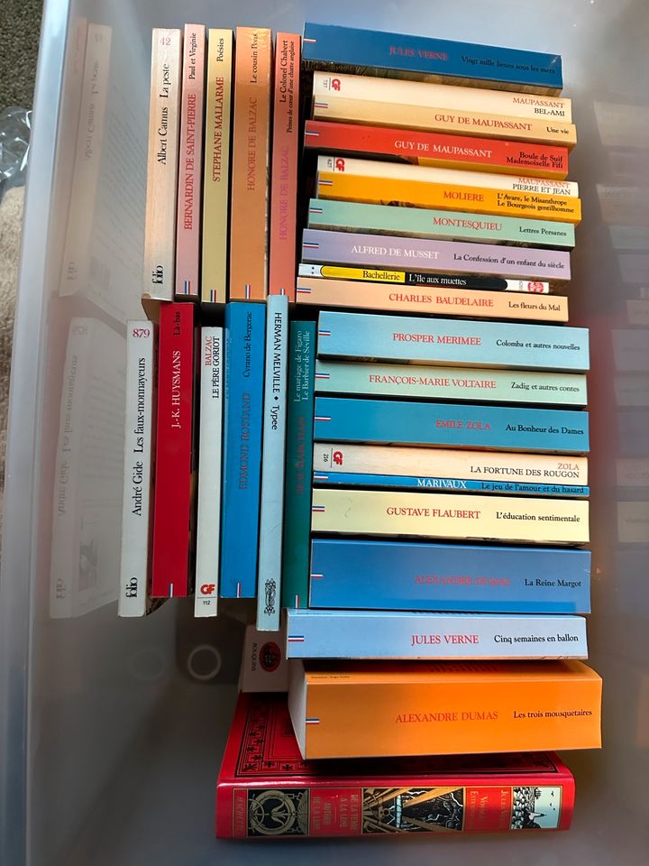 Viele englische und französische Bücher zu je 3 € in Geestland
