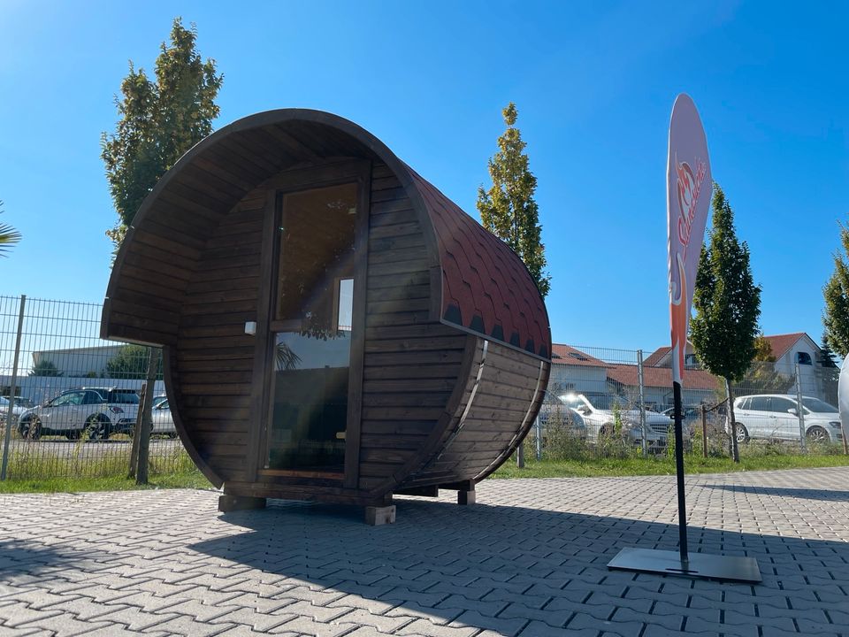 ✅ SOFORT VERFÜGBAR Saunafass 1,50m x 2,38m Gartensauna Cube Pod in Hochdorf-Assenheim