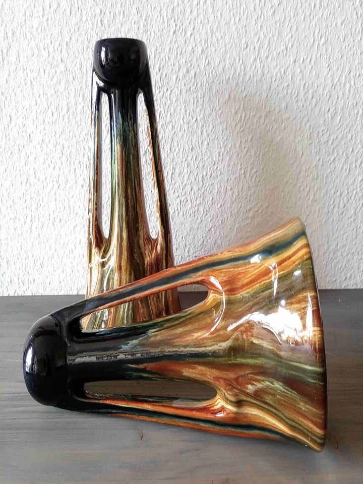 alt Art deco Jugendstil Vase  Steinzeug Henkelvase Méténier Stil in Berlin