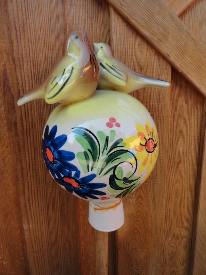 Gartenkugel mit Vögel Keramik Deko in Landsberg (Lech)