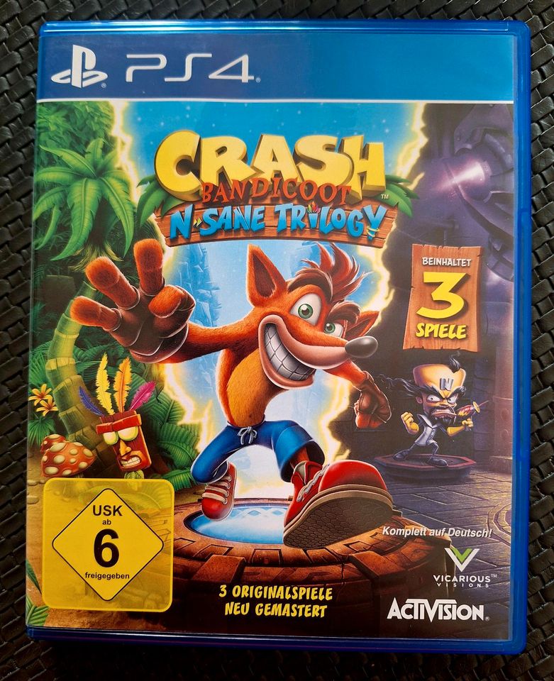 Crash Bandicoot N.Ssne Trilogy PS4 Playstation 4 in Nußdorf am Inn