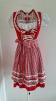 Krüger Dirndl rot karo Rosen mit Bluse Gr. 34 Baden-Württemberg - Asperg Vorschau