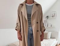 Stradivarius langer Trenchcoat Mantel Größe 36 / S in beige Bayern - Würzburg Vorschau