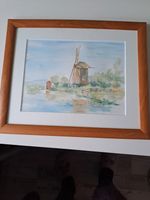 Aquarellbild Windmühlenmotiv Elbert de Leur / Castricum NL Rostock - Südstadt Vorschau