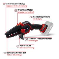 Einhell Akku Mini Gehölz Ast Kettensäge Power X-Change GE-PS 18/1 Nordrhein-Westfalen - Much Vorschau