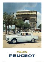 Peugeot 404 - Poster Plakat Affiche A1 (Repro) Eimsbüttel - Hamburg Rotherbaum Vorschau