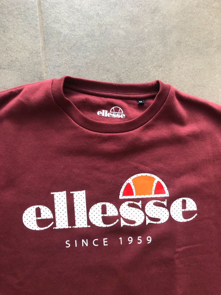 ellesse Pulli/Sweatshirt Herren M Bordeaux rot in Sandesneben