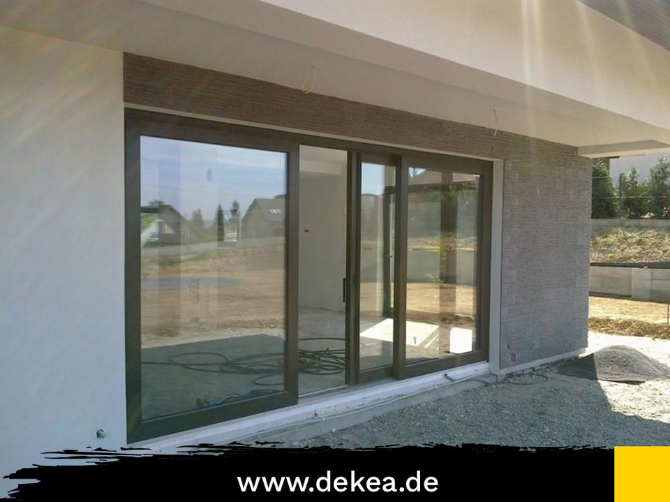 PVC Eingangstür Terrassentür nach Maß Kunststoff Außentür Fenster Balkonür Kunststofftür Tür 105 x 220 cm Kunststofffenster PVC-Fenster bis zum boden optional mit Außenrolladen in Dresden