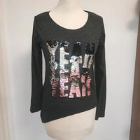 Pailletten Shirt gr S 36 grau mit Yeah Yeah Nordrhein-Westfalen - Heinsberg Vorschau