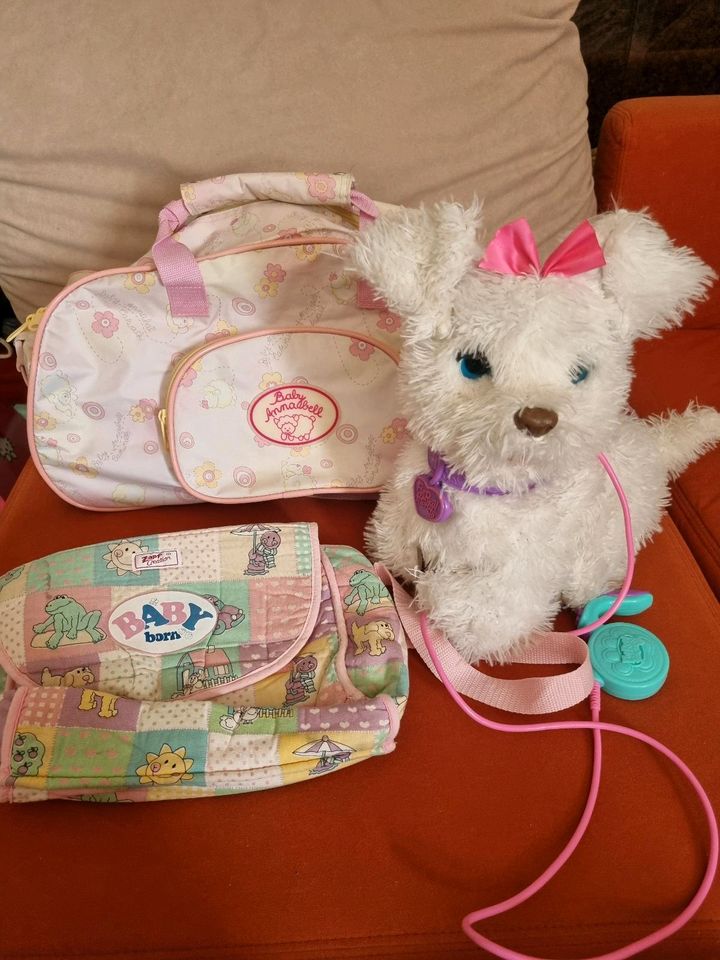 Baby Annabell Trolley- Tasche, Baby Born Wickeltasche, Hund in Malterdingen