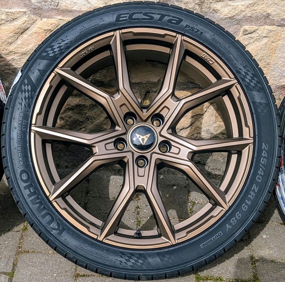 NEU Sommer Kumho 245/40R19 8x19 5x112 Seat Cupra Formentor Ateca in Finkenbach-Gersweiler