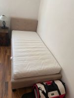 Bett 90x200 Polsterrückwand Einzelbett Gästebett mit Matratze Bayern - Rehau Vorschau