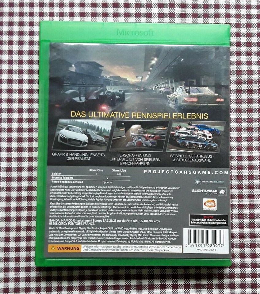 ♤ XBOX ONE Project Cars inkl.Versand in Aitrang