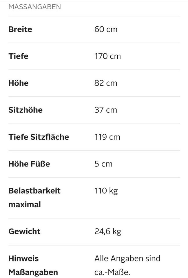 Liegesessel Sitzliege Chaiselongue Relaxliege Recamiere in Krefeld