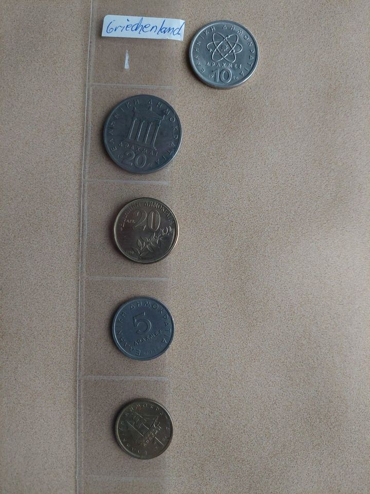 Konvolut mit 5 griechischen Münzen in Würzweiler