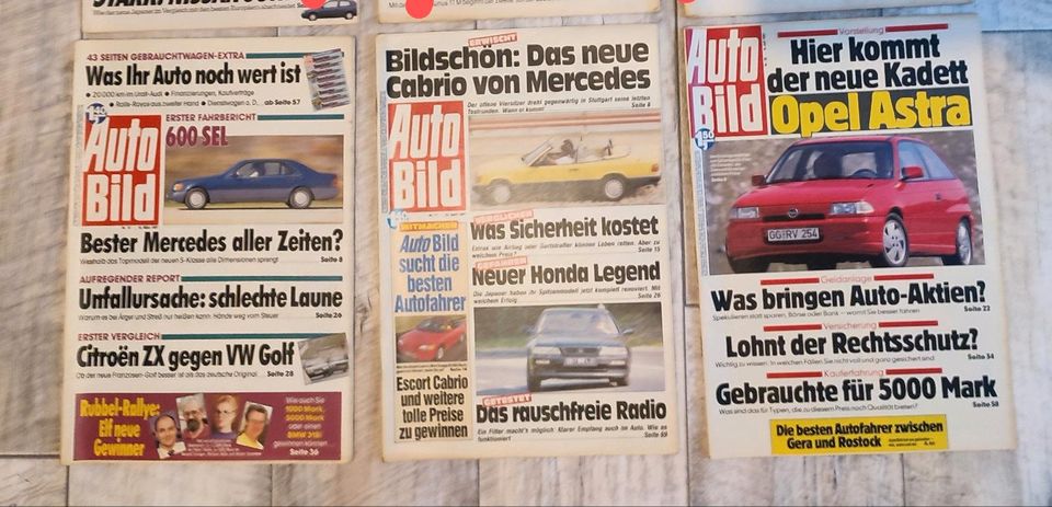 Auto Bild 1991 Mercedes Audi 80 Cabrio BMW Oldtimer Youngtimer in Reichenbach (Vogtland)